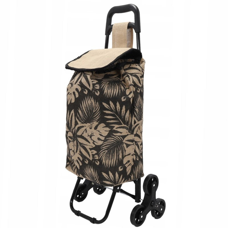 Einkaufstrolley 3-Rad EINKAUFSWAGEN Einkaufsroller Transportroller mit Jutetasche