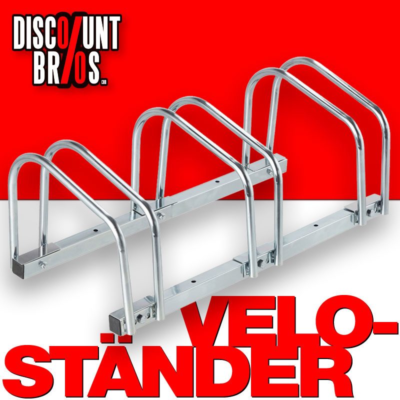 3-er VELOSTÄNDER verzinkt Fahrradständer bis 6 cm Reifenbreite