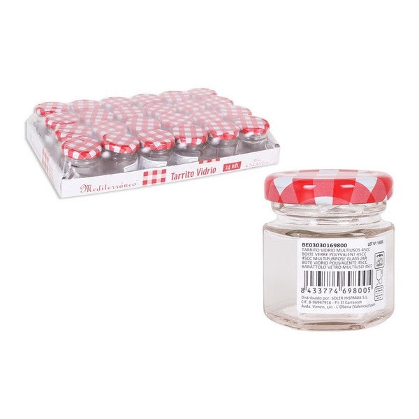 45ml EINMACHGLÄSER Einmachglas Konfitürenglas GLAS SECHSECK