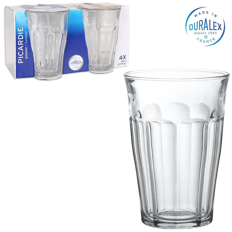 4er-Set Trinkgläser Glas TRINKGLAS Duralex Picardie 4×36cl