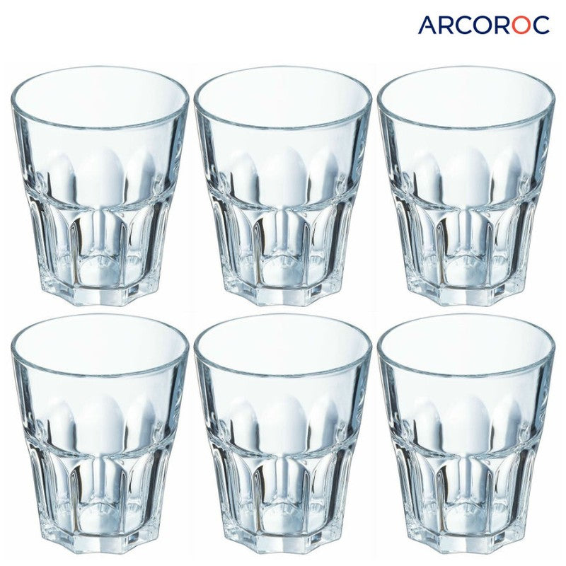 6er-Set Trinkgläser Glas TRINKGLAS Longdrinkglas Arcoroc GRANITY 6×35cl