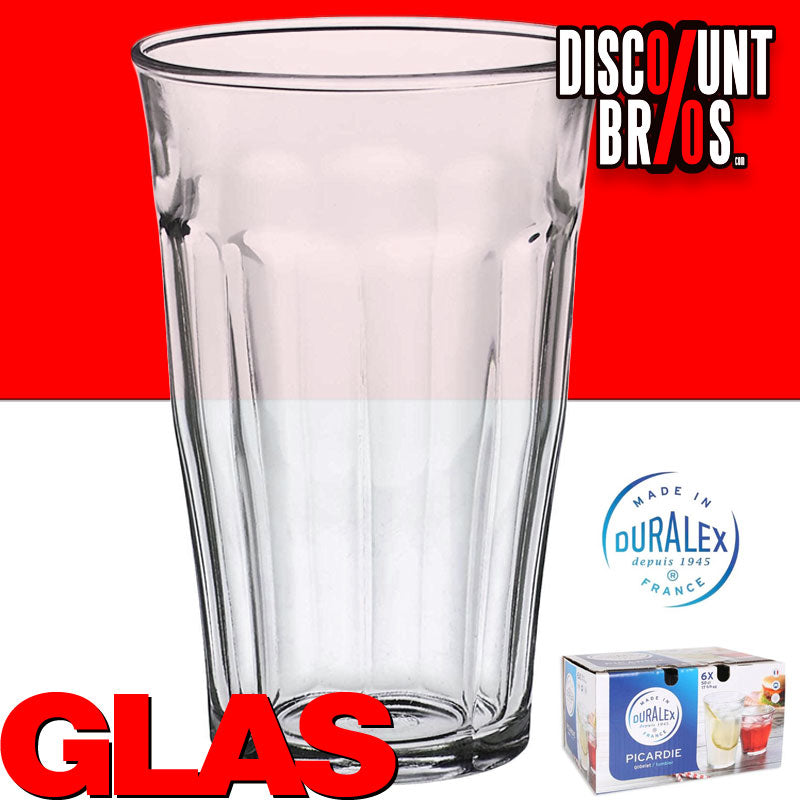 6er-Set Trinkgläser Glas TRINKGLAS Duralex Picardie 6×50cl