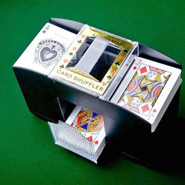 Automatischer KARTENMISCHER Kartenmischmaschine für 2 Decks