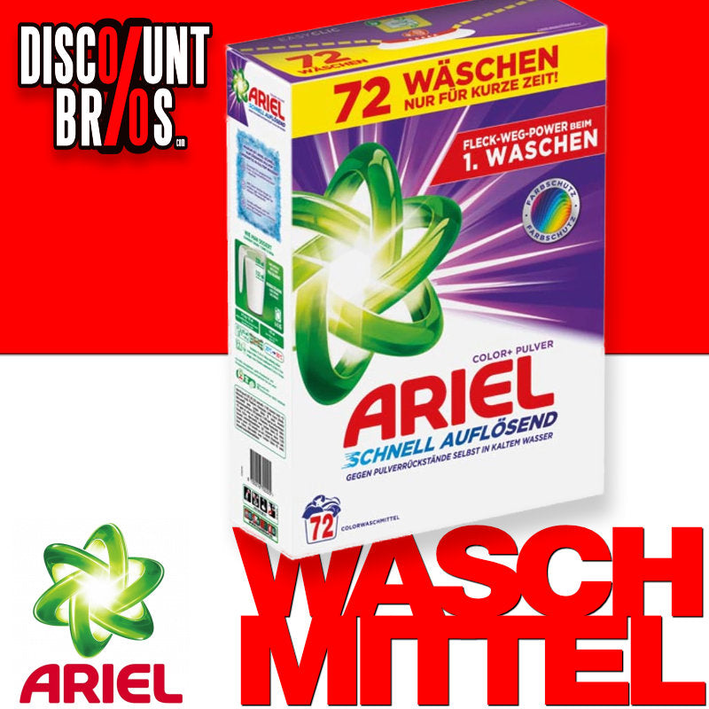 Ariel Color Waschpulver für Buntwäsche 72 Waschladungen