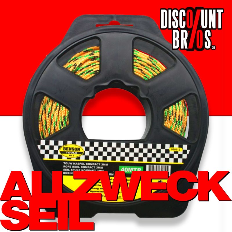 Allzweckseil SEIL Universalseil Kunststoffseil 3mm 40m