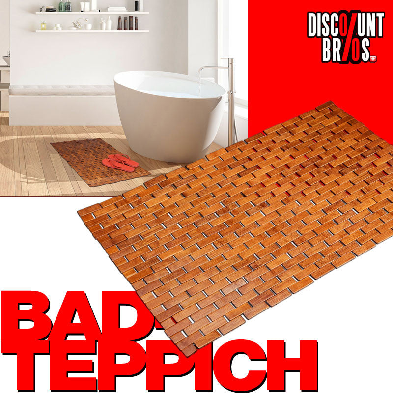 Bambus BADVORLEGER Badteppich 80×50cm