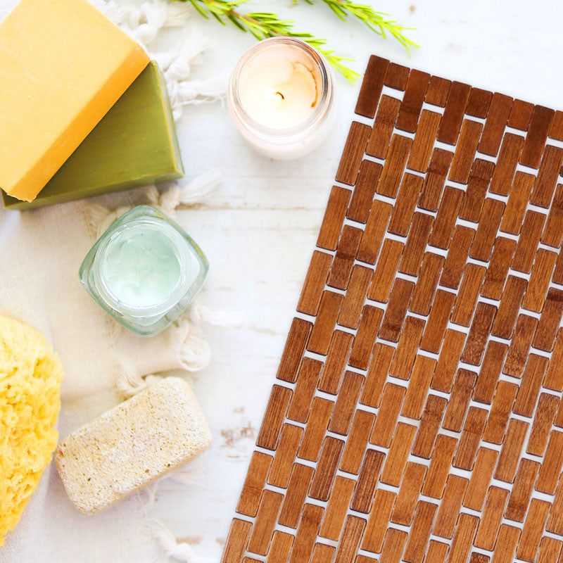 Bambus BADVORLEGER Badteppich 80×50cm