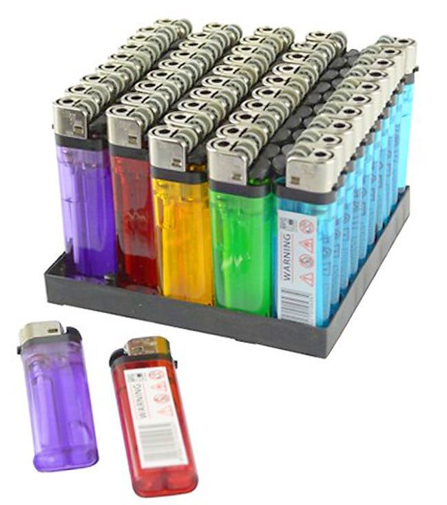 Einwegfeuerzeug FEUERZEUG mit Kindersicherung farbig transparent