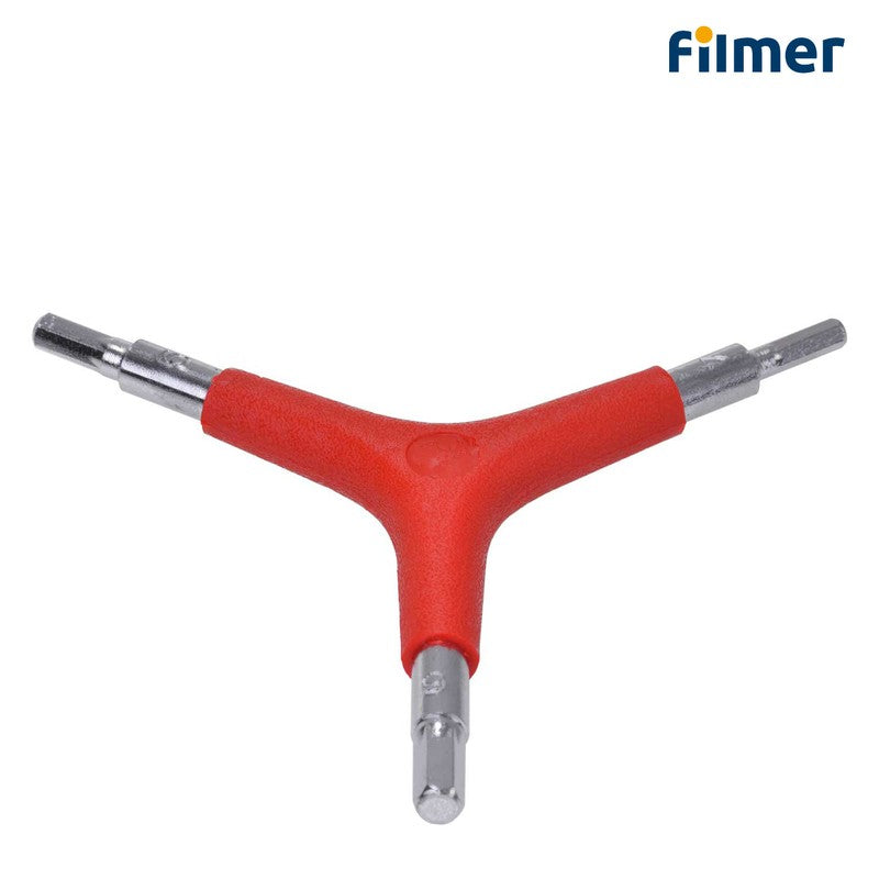 3er-Stern Innensechskantschlüssel INBUS Dreiarm-Inbusschlüssel von Filmer 4/5/6mm