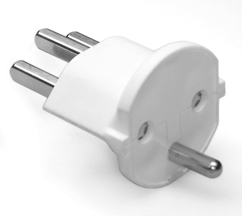 120 Stk. Permanent Fixadapter Fix-Adapter Stecker SCHUKO ( Typ F CEE 7 ) zu Schweiz ( Typ 23 T23 16A )