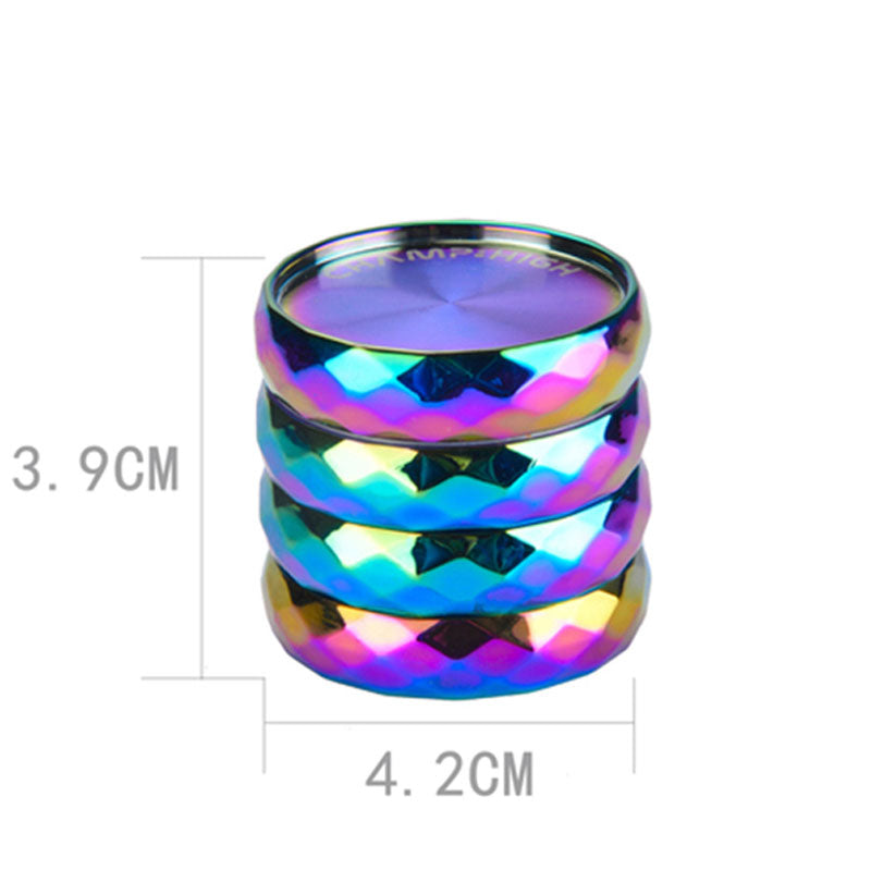 Gewürzmühle GRINDER RAINBOW DIAMOND 4-teilig aus Metall Ø42mm