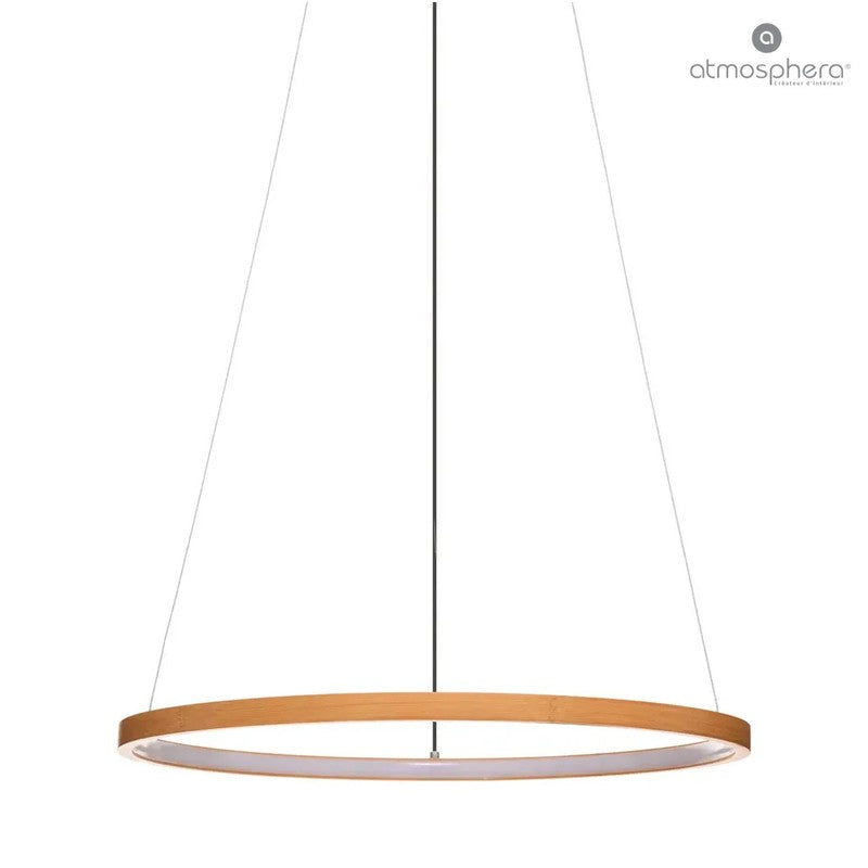 Hängelampe aus Bambus DECKENLEUCHTE Finn-Serie von Atmosphera Ø50cm