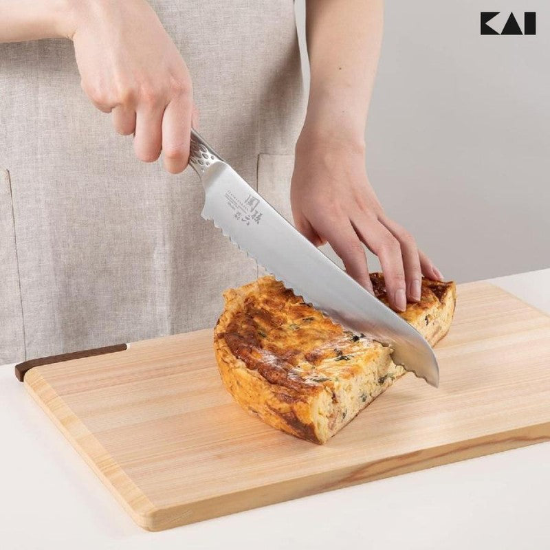 KAI SEKISAROKU SHOSO Takumisou Brotmesser 210 mm EDELSTAHL