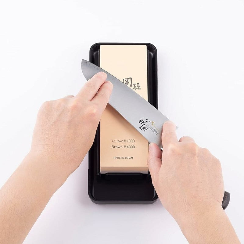 KAI SEKIMAGOROKU Kombi-Schleifstein 1000 & 4000 mit Aufbewahrungsbox