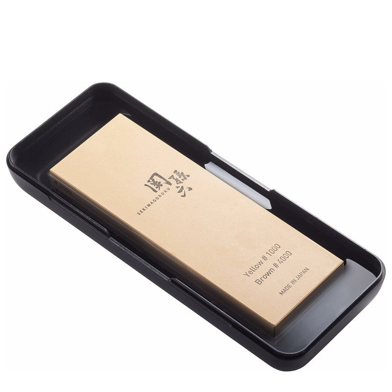 KAI SEKIMAGOROKU Kombi-Schleifstein 1000 & 4000 mit Aufbewahrungsbox