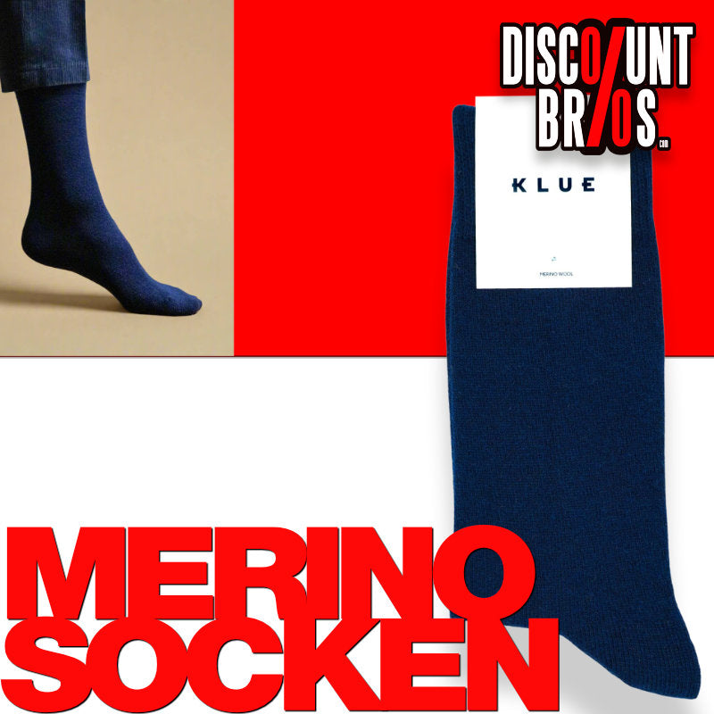 KLUE schlichte Merinowollsocken | Navy