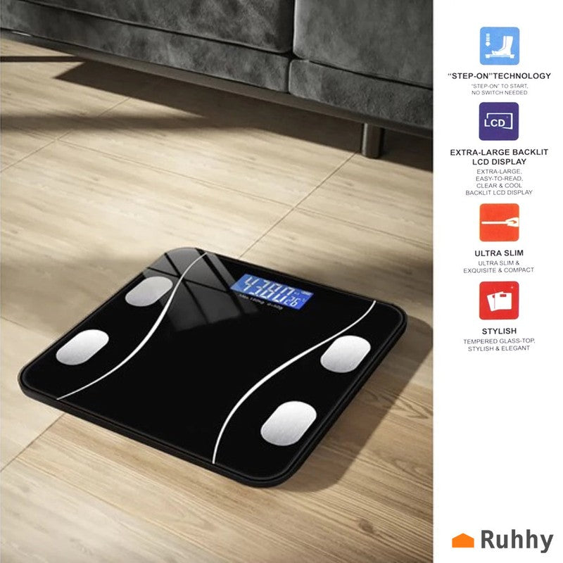 Digitale inteligente PERSONENWAAGE mit Bluetooth + APP bis 180kg