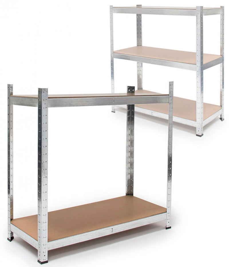 5er-Set L • 180x90x40 cm Lagerregal SCHWERLASTREGAL Steckregal Gestell Regal mit 5 Böden