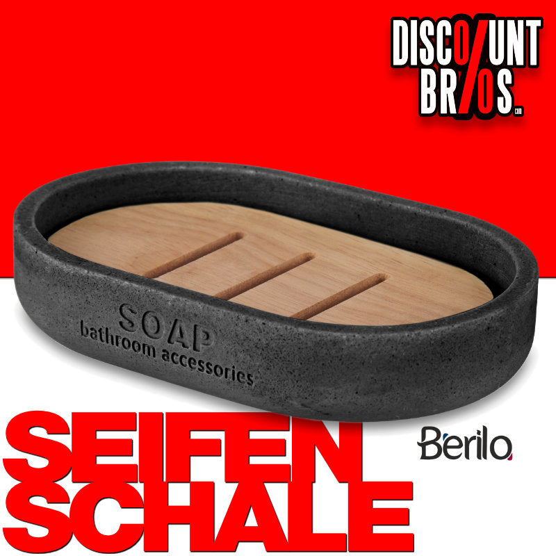 Seifenablage SEIFENSCHALE mit Bambuseinlage und Bambusharz MINT oder SCHWARZ