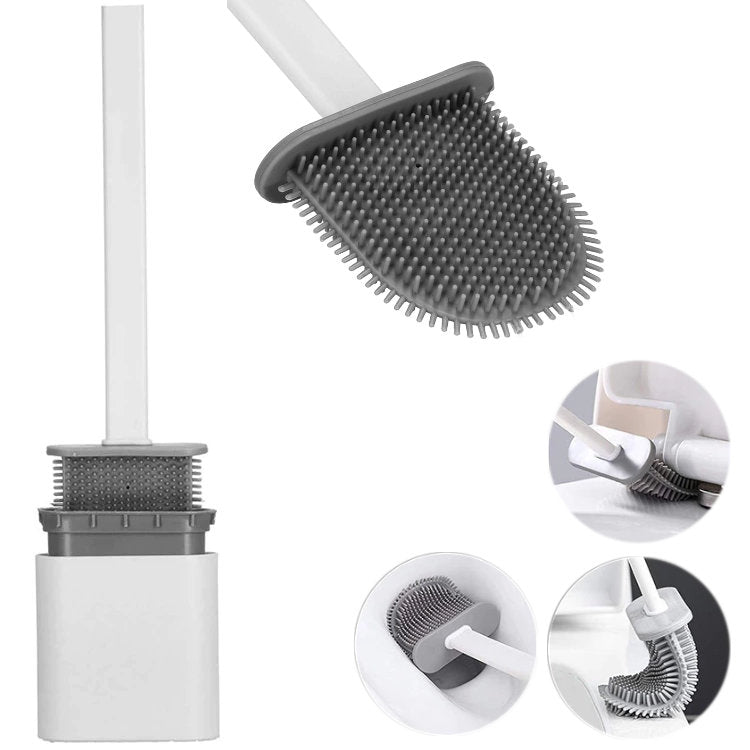 Design Toilettenbürste Silikon WC-BÜRSTE WC-Garnitur mit Wandhalterung