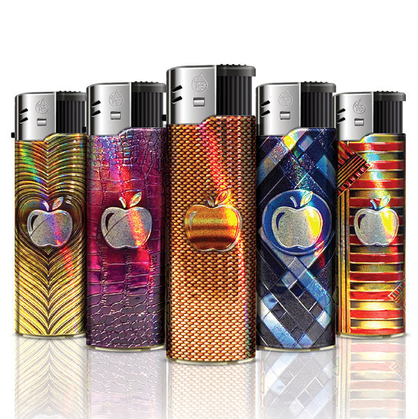 TQ Elektronik FEUERZEUG "PRECIOUS APPLE" mit metallischem Glanz