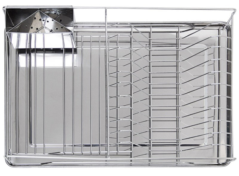 Abtropfkorb GESCHIRR-ABTROPFGITTER Abtropfgestell mit Besteckhalter 48×33cm