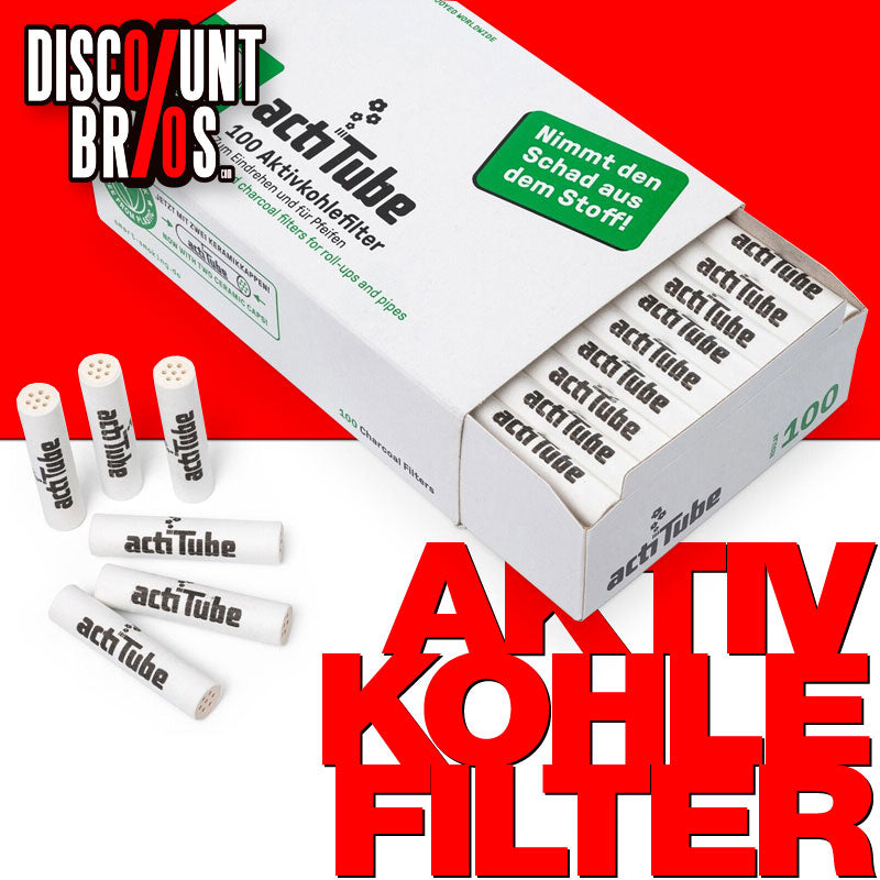 100 Stk. TUNE ActiTube Aktivkohlefilter 8-9mm