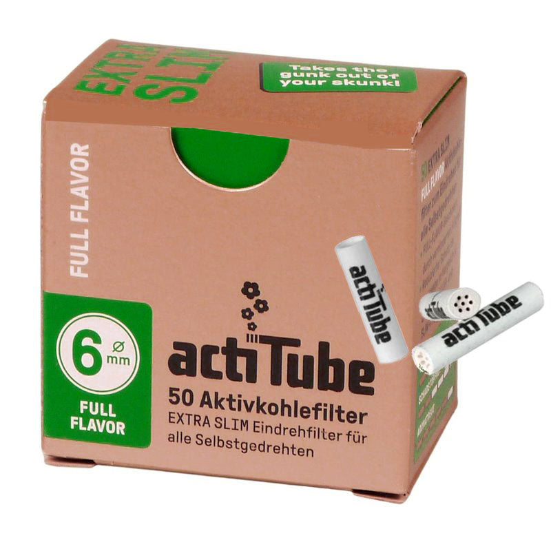 50 Stk. TUNE ActiTube Aktivkohlefilter 6mm EXTRA-SLIM