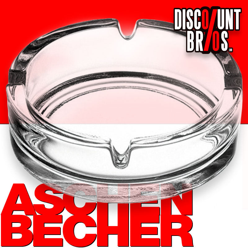 Glas ASCHENBECHER transparent stapelbar 11,5×3,5cm