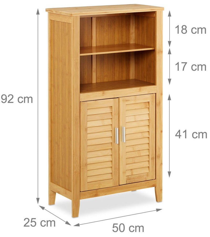 Badezimmerschrank SCHRANK aus Bambusholz LAMELL