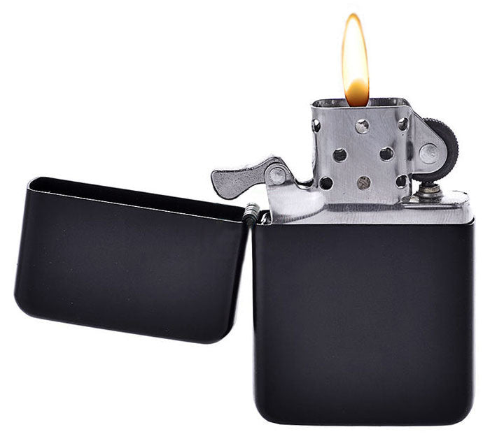 ATOMIC® FEUERZEUG Benzinfeuerzeug MATTSCHWARZ