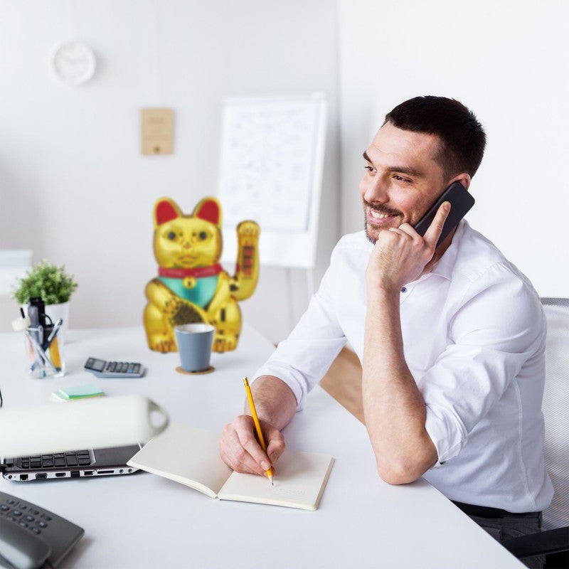 Maneki Neko XL GLÜCKS-KATZE Winkekatze 30cm