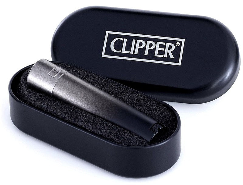 Clipper® METALL FEUERZEUG Mehrwegfeuerzeug BLACK GRADIENT