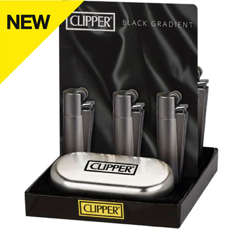 Clipper® METALL FEUERZEUG Mehrwegfeuerzeug BLACK GRADIENT