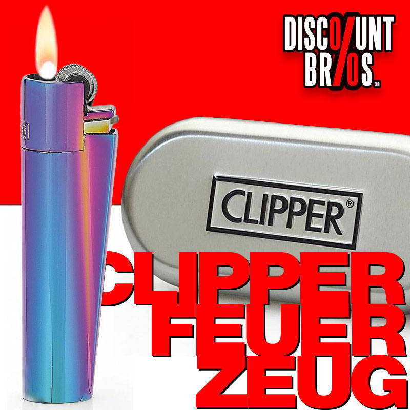 Clipper® METALL FEUERZEUG Mehrwegfeuerzeug ICY COLORS