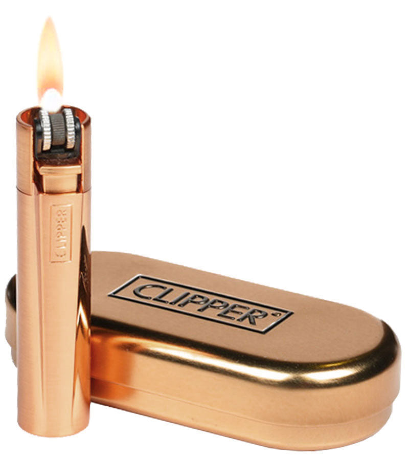 Clipper® METALL FEUERZEUG Mehrwegfeuerzeug ROSE GOLD