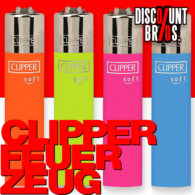 10 Stk. Clipper® FEUERZEUG Mehrwegfeuerzeug CP11 TOUCH & NEON