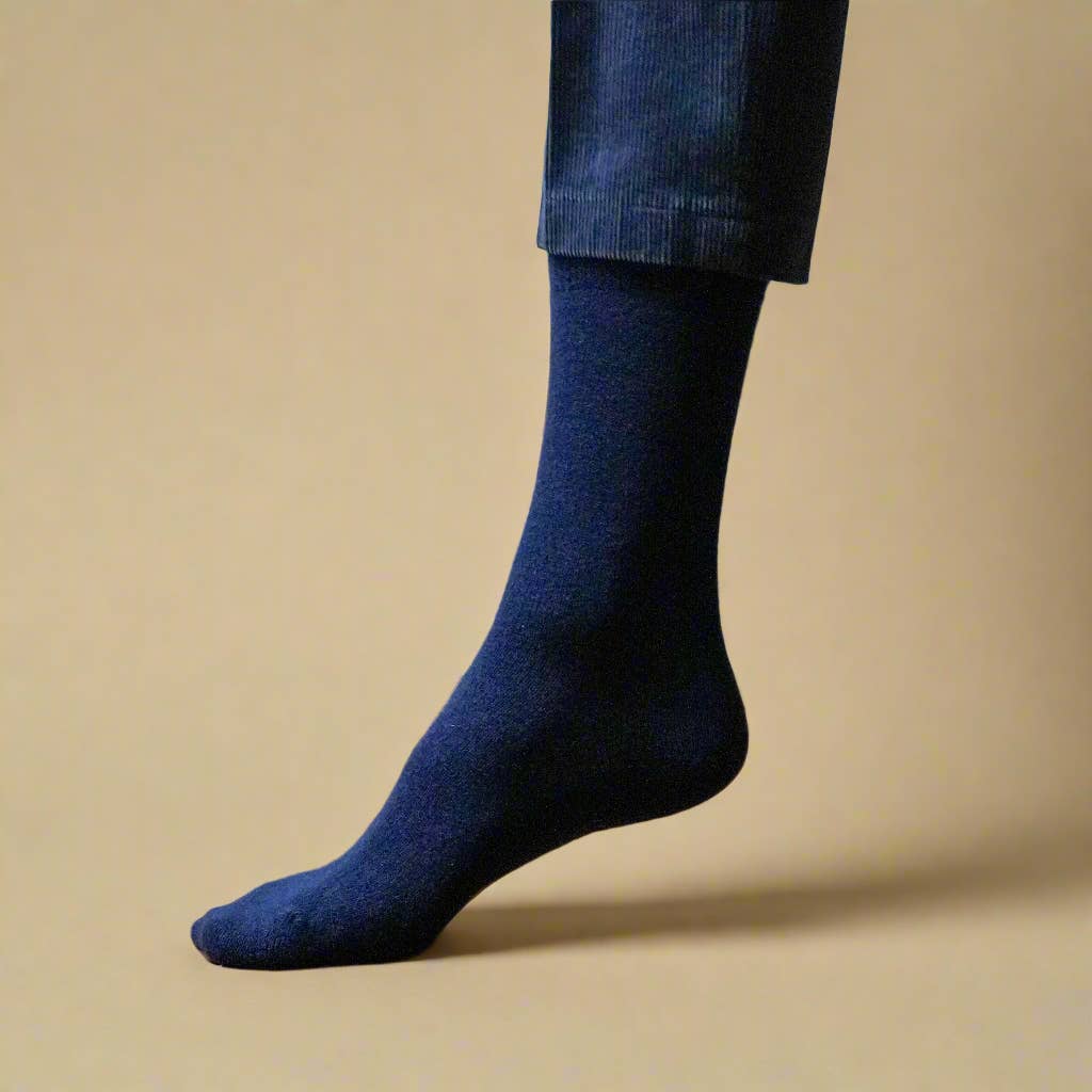 KLUE schlichte Merinowollsocken | Navy