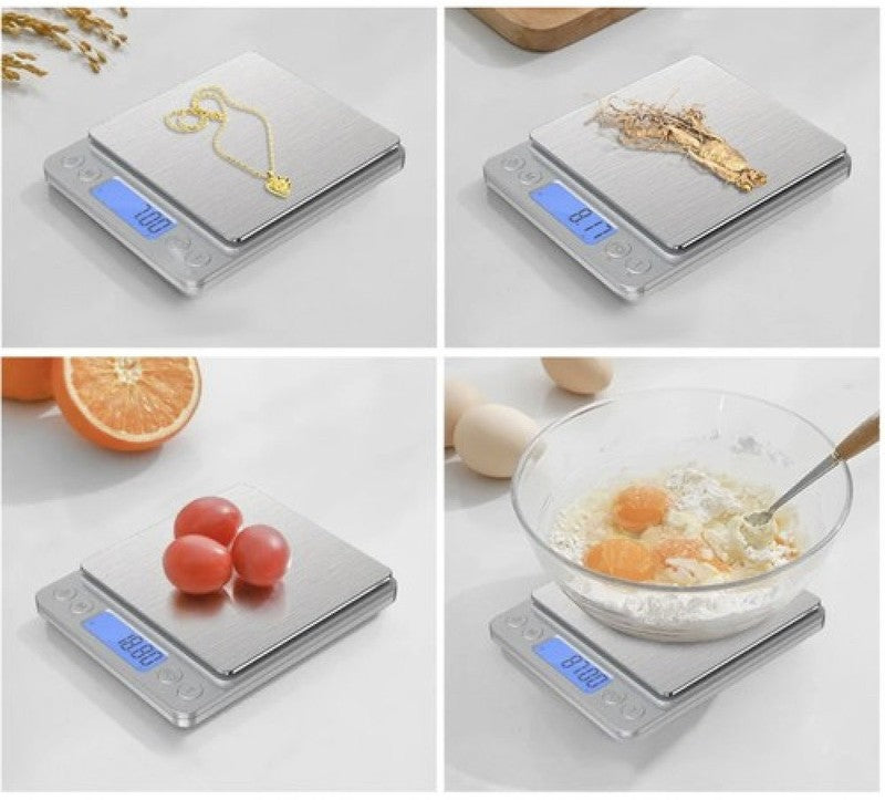 Digitale KÜCHENWAAGE Briefwaage Zählwaage Präzisionswaage Waage bis 2kg