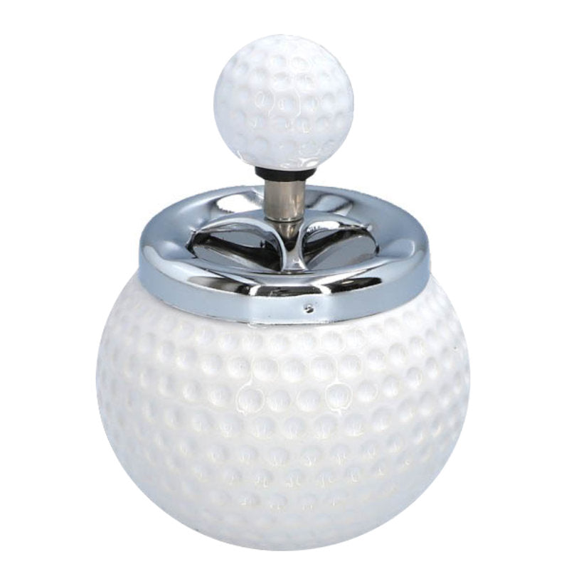 Golf-Ball DREH-ASCHENBECHER Golfball Aschenbecher Drehaschenbecher Ø9,5cm