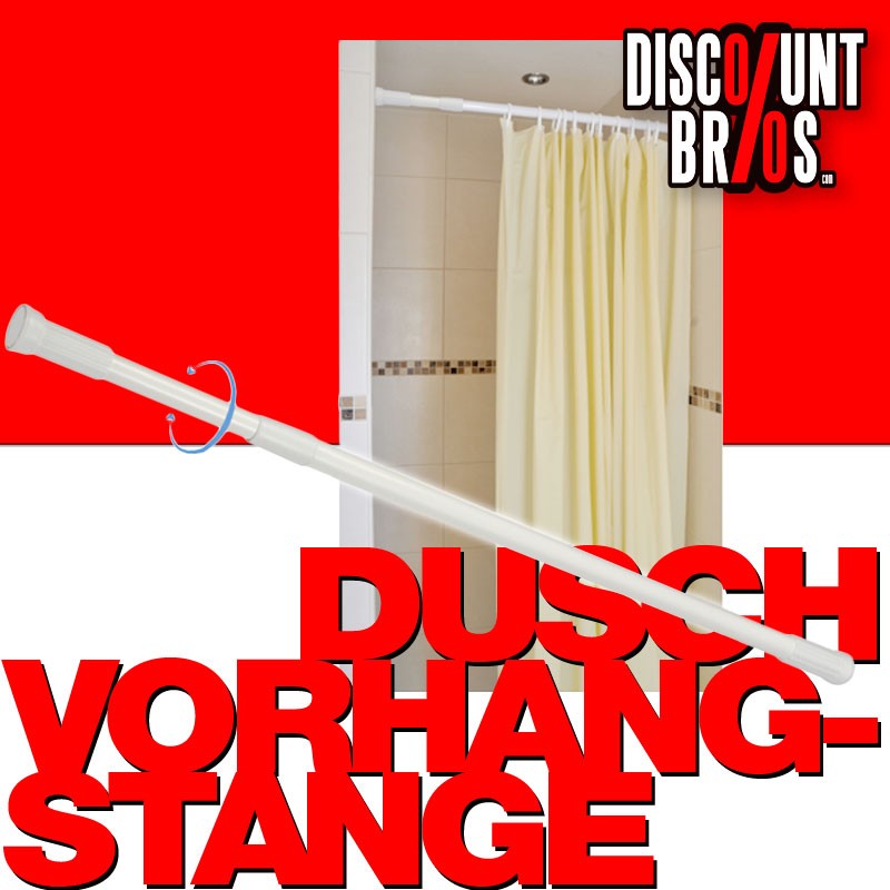 Teleskop Duschstange DUSCHVORHANGSTANGE Vorhangstange 140-260cm