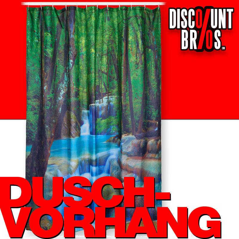 DUSCHVORHANG Wasserfall 200×180cm