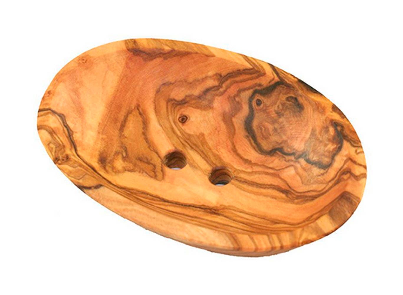 olivenholz-erleben | Seifenschale oval ca. 9 –11 cm aus Olivenholz | gefertigt in Deutschland