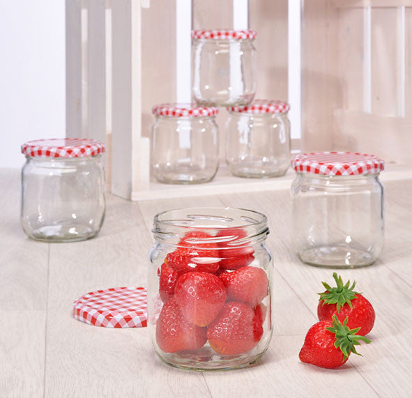 6er-Set 425ml EINMACHGLÄSER Einmachglas Konfitürenglas GLAS