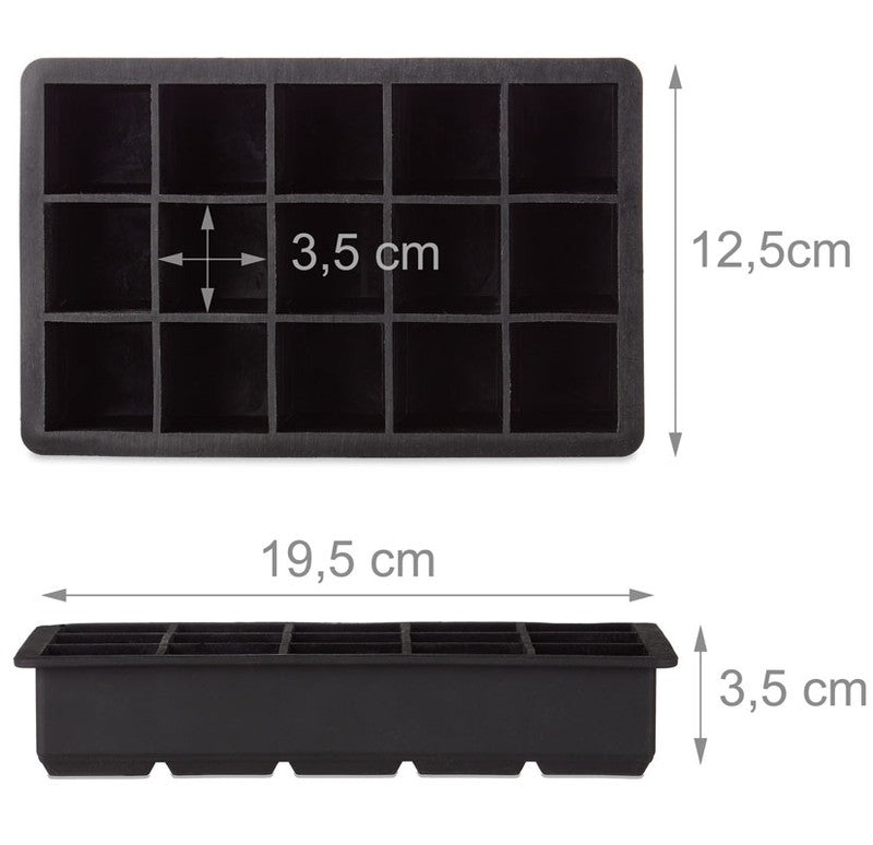 CUBE EISWÜRFELFORM Silikon 3,5cm auch geeignet als Backform und Pralinéform