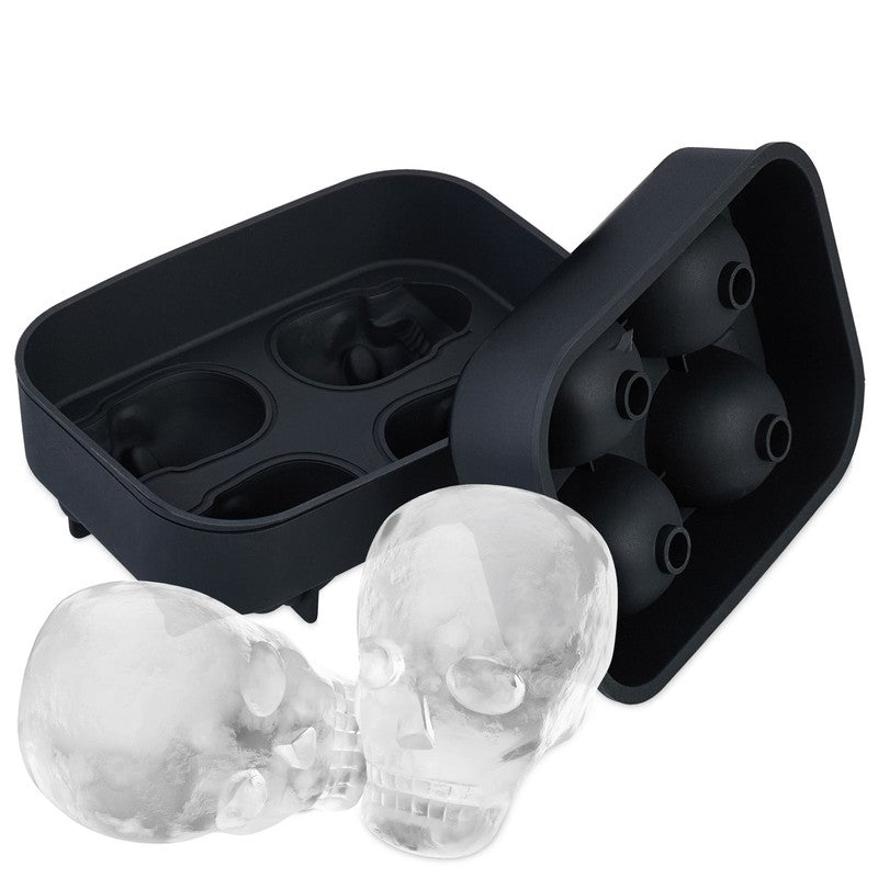 Totenkopf EISWÜRFELFORM Silikon auch geeignet als Backform und Pralinéform