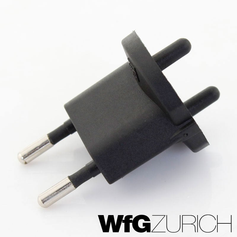 140 Stk. Permanent Fix-Adapter Stecker SCHUKO (Typ F CEE 7) zu Schweiz (T11) 2-polig teilisoliert