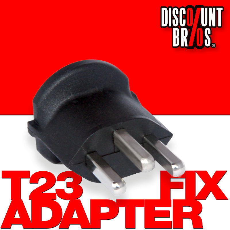 Permanent Fixadapter Fix-Adapter Stecker SCHUKO ( Typ F CEE 7 ) zu Schweiz ( Typ 23 T23 16A )
