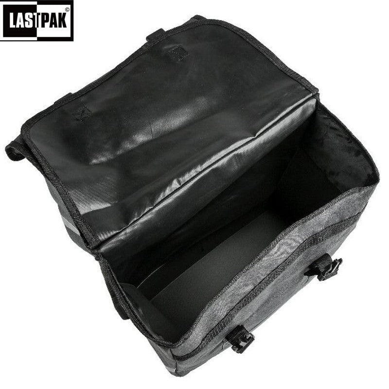 LASTPAK Velo- Fahrrad- DOPPEL- GEPÄCKTASCHEN Canvas Fahrradtasche für Gepäckträger 35l SCHWARZ