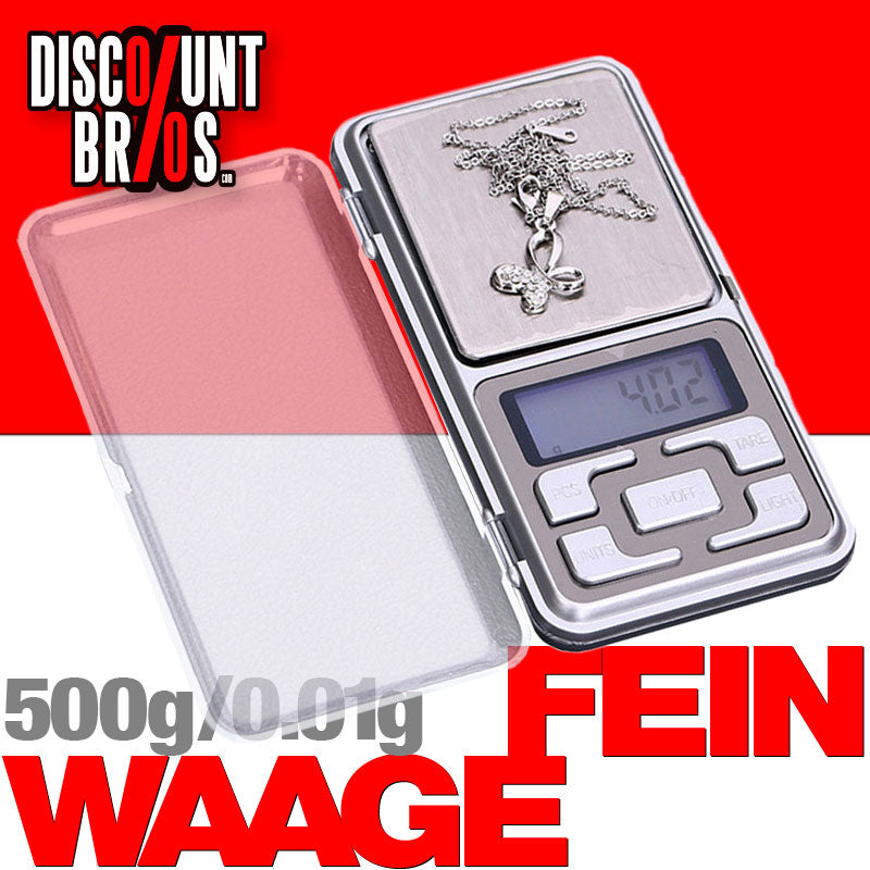 Schmuckwaage digitale WAAGE Präzisionswaage Feinwaage Taschenwaage 500g/0,01g